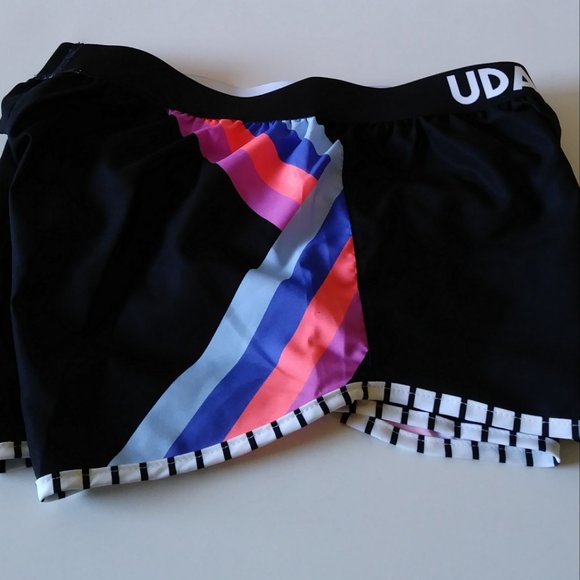 SOLD SOLD Varsity Black /Colorful Active Short S - Picture 6 of 16